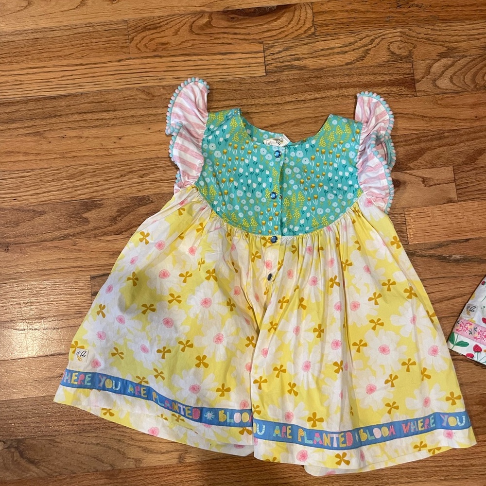 Wildflowers Yellow and Blue Floral Kids Top